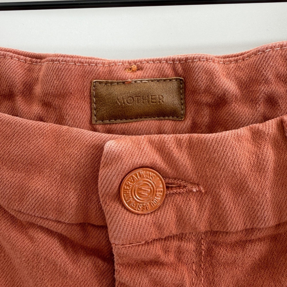 Mother The Looker Ankle Fray‎ in Coconut Shell Terracotta Size 29 - Picture 8 of 14